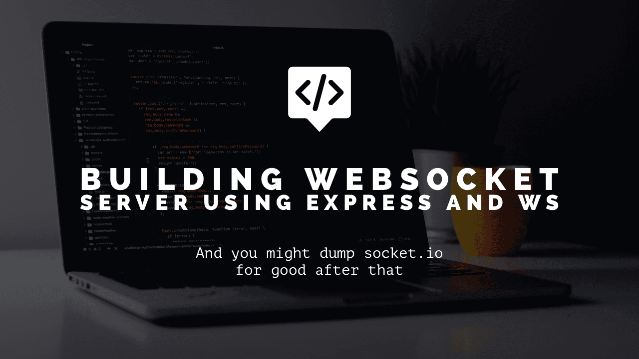 Build a websocket server using express & ws package